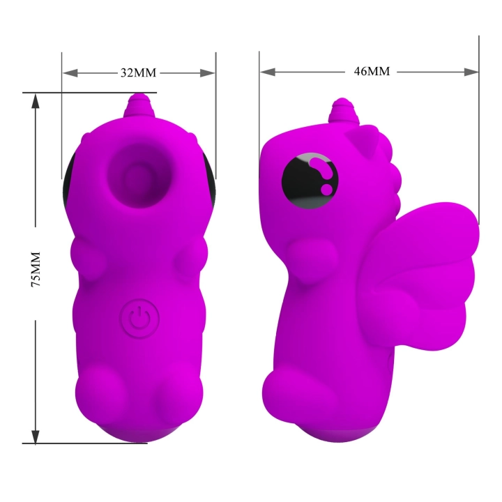 Stymulator łechtaczkowy MAGIC UNICORN, 10 trybów, pamięć, wodoodporny