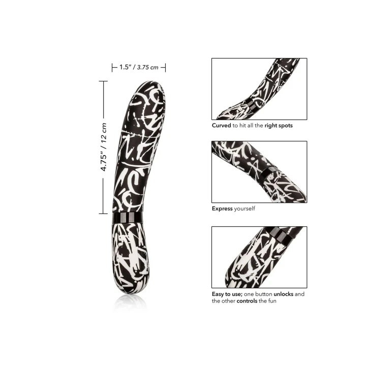 Wibrator elastyczny Hype Wand - silikon, 10 trybów wibracji, wodoodporny