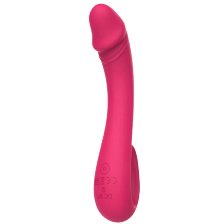 Wibrator G-Spot Vibey – Kinky Pleasure, gięty 90° silikonowy, magnetyczne USB