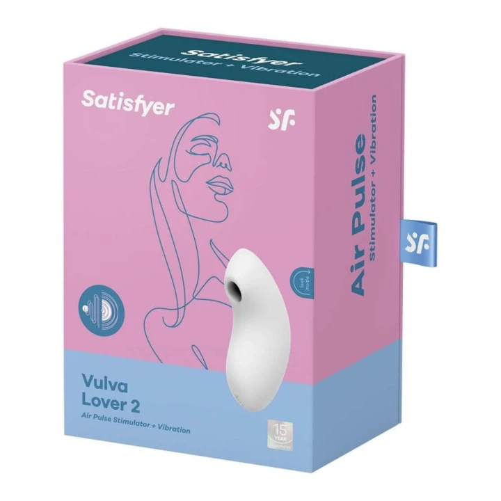 Stymulator łechtaczki Satisfyer Vulva Lover 2, 2 silniki, 11+10 trybów, wodoodporny