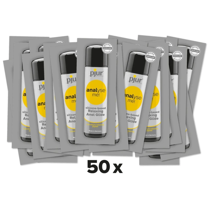 Żel analny Pjur Analyse Me! Glide 1,5ml, silikonowy, z ekstraktem z jojoby, 50 szt.