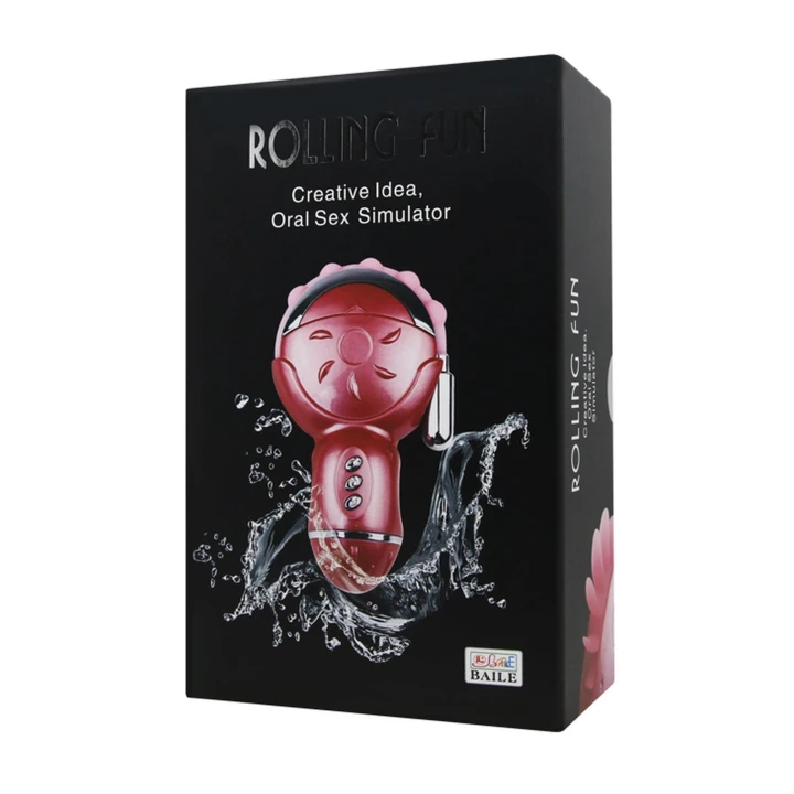 Stymulator łechtaczki BAILE, silikonowy, 12 funkcji wibracji, 6 funkcji rotacji