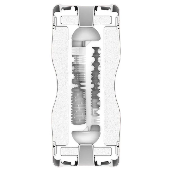 Masturbator jednorazowy Tenga Dual Sensation Cup, silikon, 2 struktury, rozmiar 4,5 cm