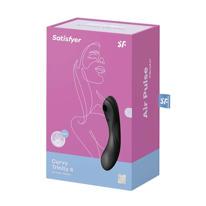 Wibrator Satisfyer Curvy Trinity 4 - 3 silniki, 11 natężeń, wodoodporny IPX7