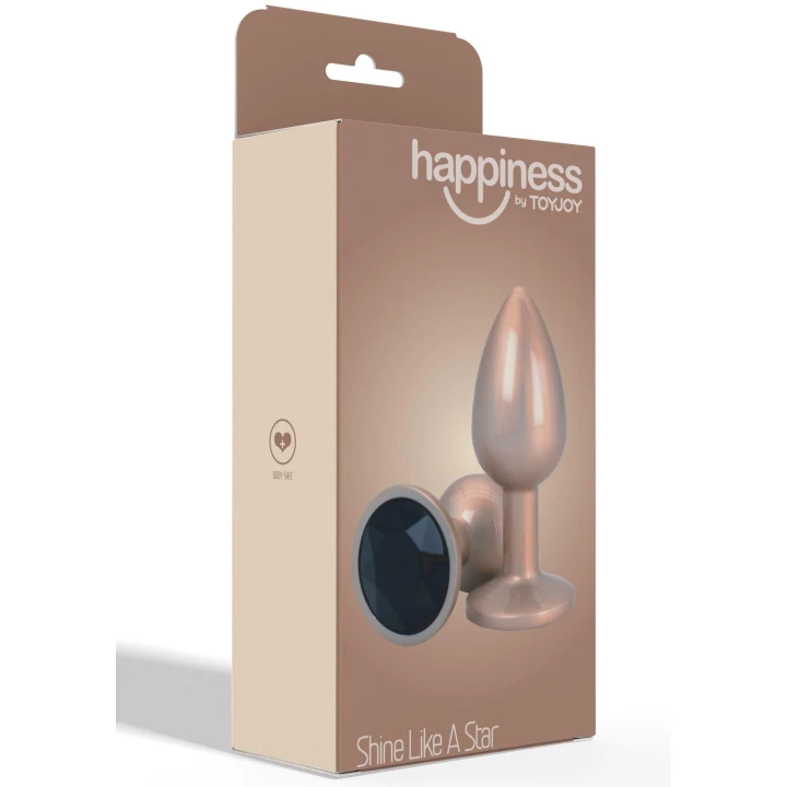 Korek analny HAPPINESS Shine Like A Star, silikonowy, 7 cm, wodoodporny