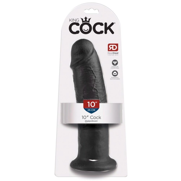 Dildo realistyczne KC Series 10" (25,4 cm) z przyssawką, średnica 6,1 cm