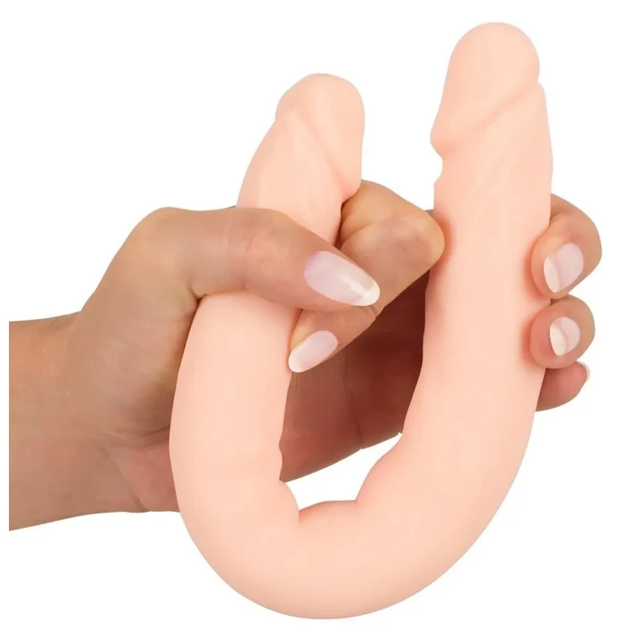 Dildo podwójny silikonowy 30,5 cm, średnica 2,3-3,3 cm, elastyczność i faktura żyłek