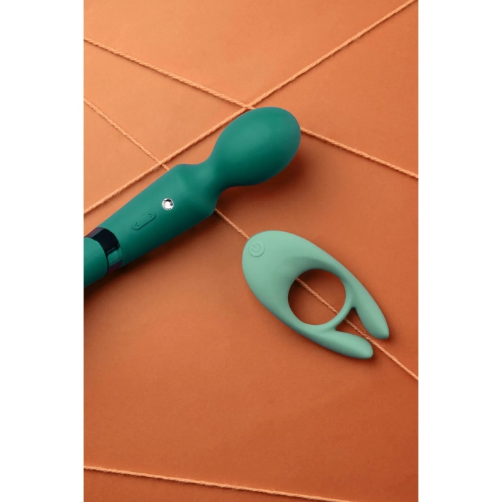 Pierścień na penisa wibrujący Loveline z ultrasoft silikonu, 10 punktów stymulacji