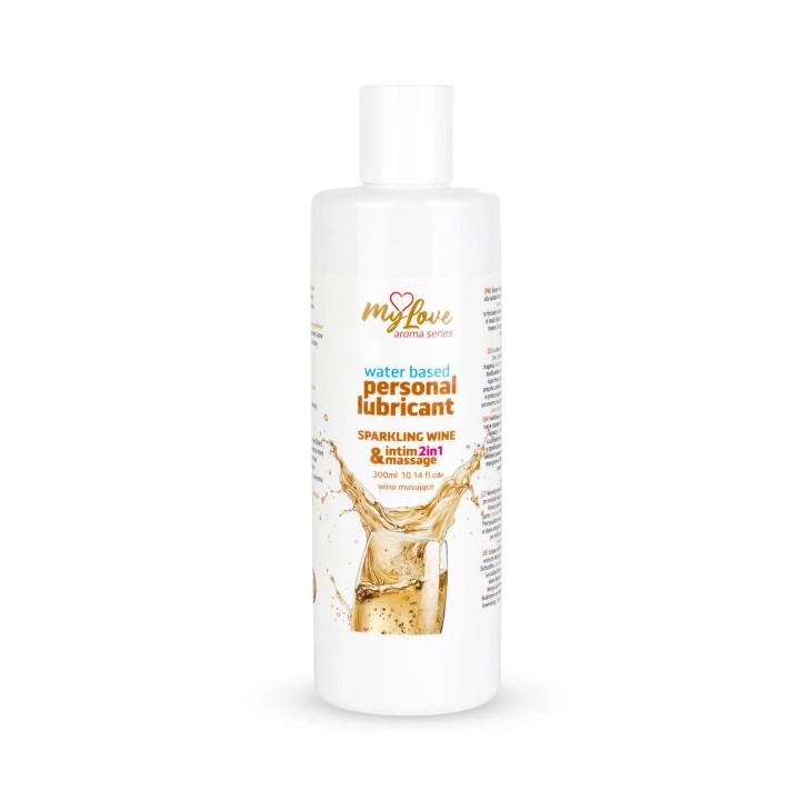 Preparat do masażu intymnego 2w1 MyLove Aroma Series Wino Musujące, wodny, 300 ml