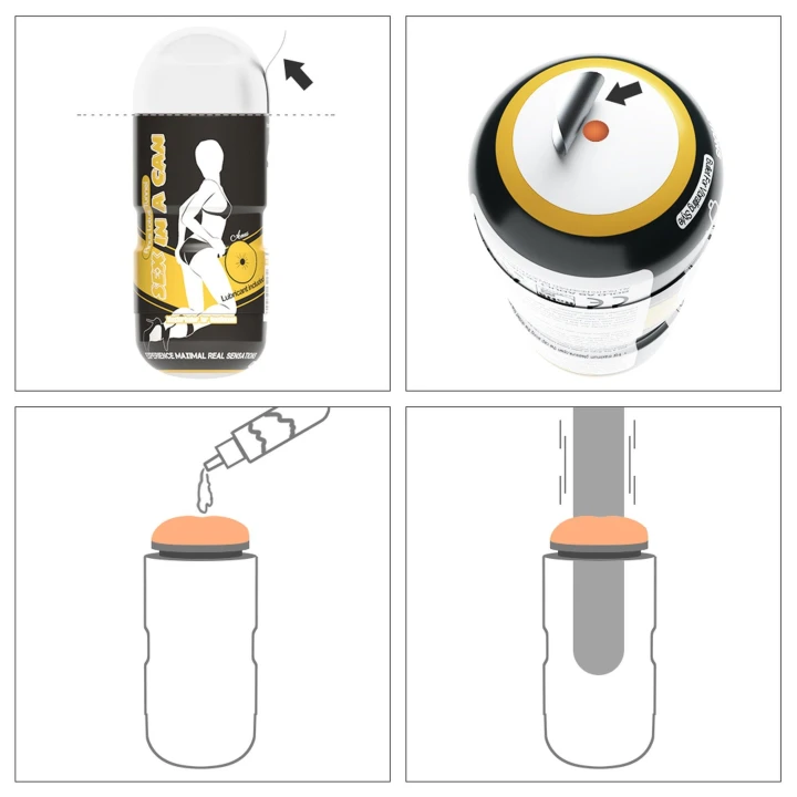 Masturbator do analu, seria Cyber-skóra, wielokrotnego użytku, 16 cm długości