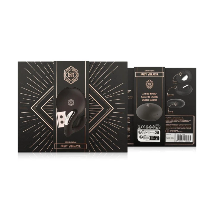 Wibrator do noszenia Rosy Gold - luksusowe etui ładujące, regulowane wibracje, dyskrecja