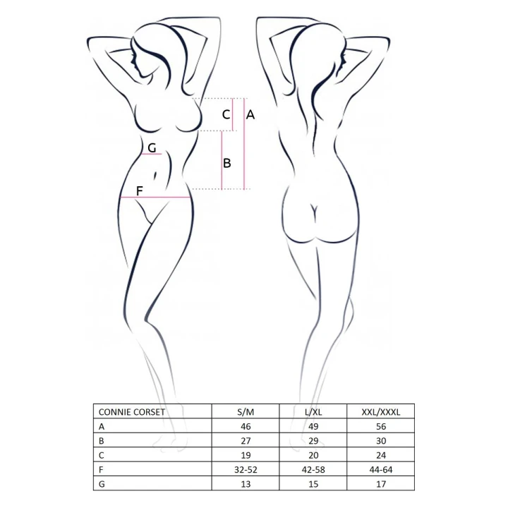 Gorset CASMIR - mikrofibra, regulowane ramiączka, włoska koronka