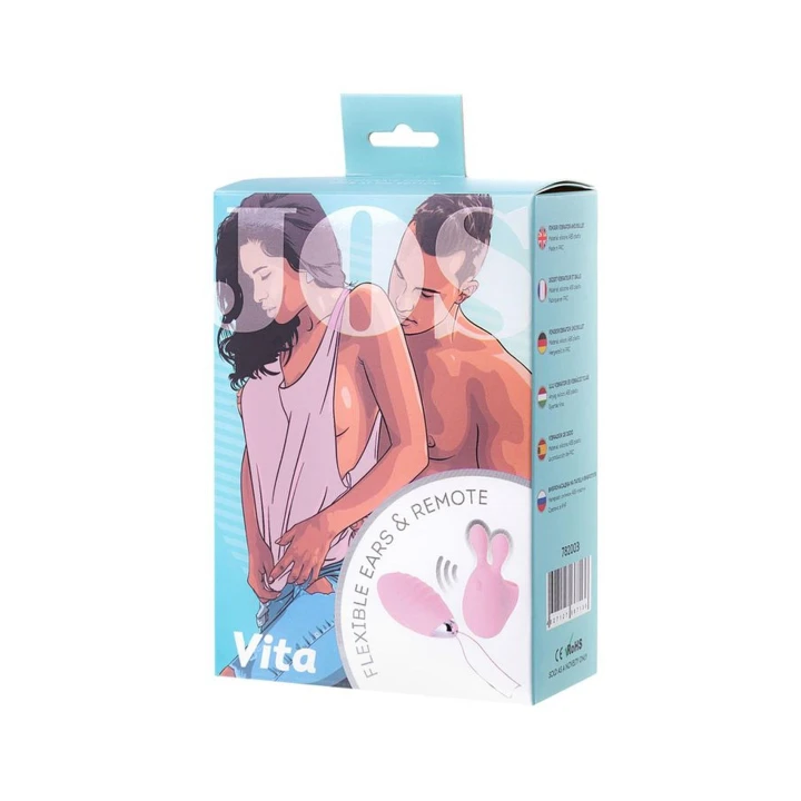 Wibrator na palec JOS VITA, silikon, długość 8,5 cm, intensywne wibracje, różowy