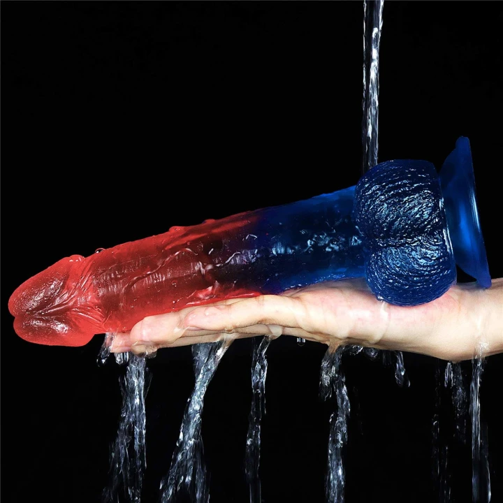 Dildo 23 cm Realistyczne Żyłkowanie, Przysysająca Podstawa, TPE