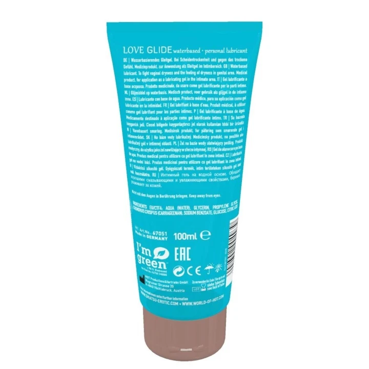 Lubrykant wodny SHIATSU Love Glide 100ml - bezsmakowy, bezwonny, kompatybilny z prezerwatywami
