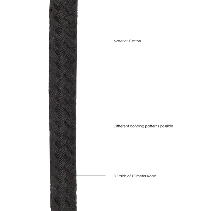 Sznurek do krępowania 10m - Japoński, gładki, 0,8cm średnicy