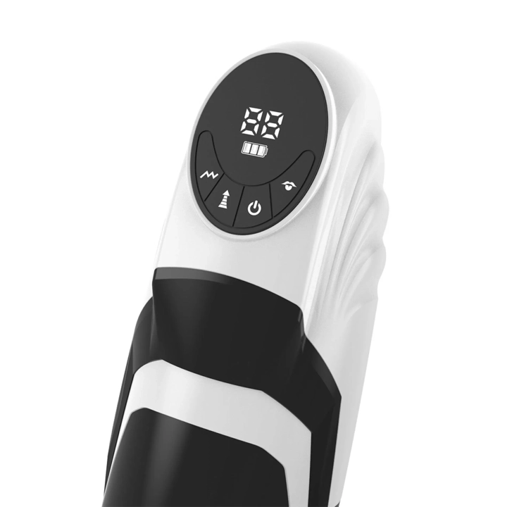 Masturbator wodoodporny IPX6, LUXURY, z 9 poziomami wibracji i ssania, USB Type-C