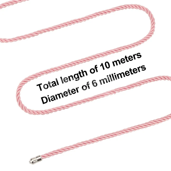 Lina bondage Rebellion Reign Rose, poliester 10m x 6mm, różowa, jedwabisty dotyk