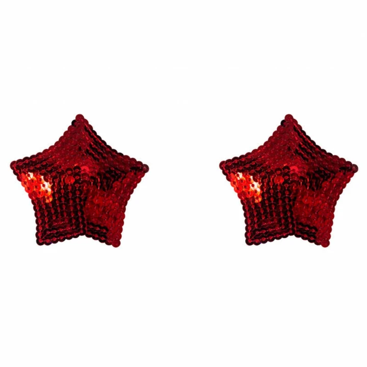 Pasty Burlesque Tempest, rozmiar 42-48, czerwień, do wielokrotnego użytku