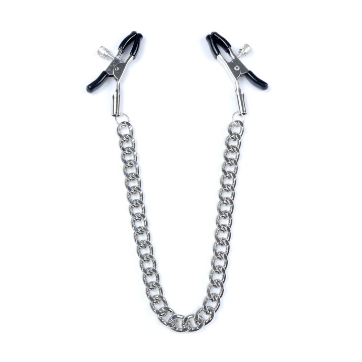 Zaciski na sutki - Stymulator No.9 - Regulacja siły, metalowe, miękka guma