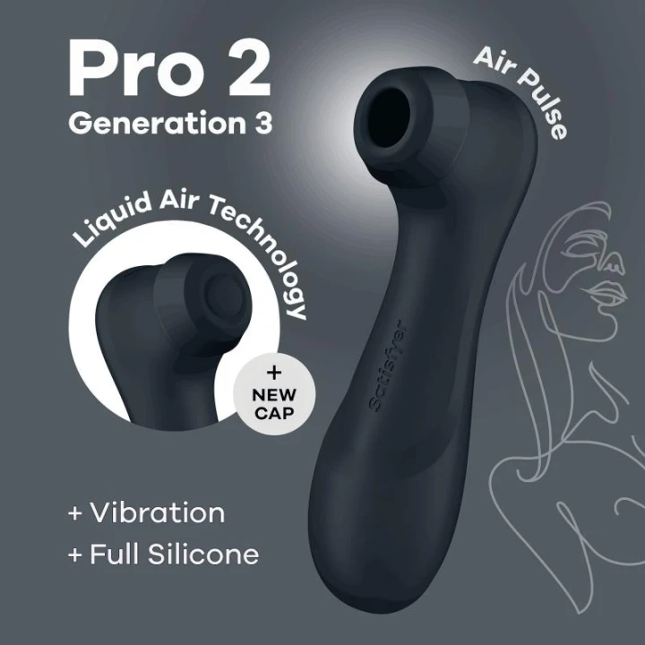 Stymulator łechtaczki Satisfyer Pro 2 Generacja 3, technologia Liquid Air, wodoodporny