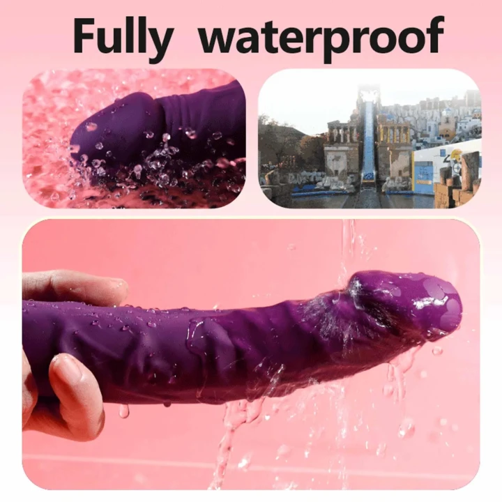 Wibrator realistyczny Jump-O Flesh, 22,5 cm, 10 trybów wibracji, silikon medyczny