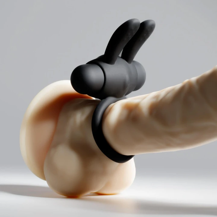 Pierścień erekcyjny Crushious Pluto z wibracyjnym bulletem, 10 trybów, silikon