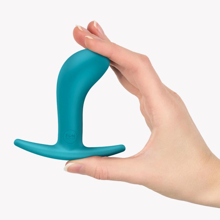 Korek analny Bootie M Aquamarine FF – silikonowy, długość 9 cm