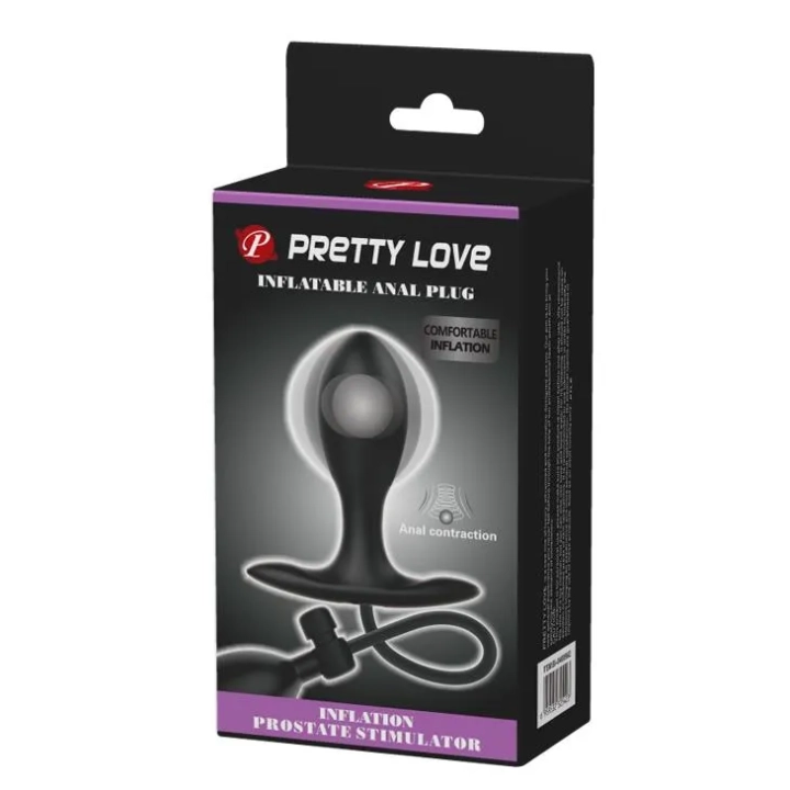 Korek analny PRETTY LOVE - nadmuchiwany, regulacja ciśnienia, bezpieczny zawór
