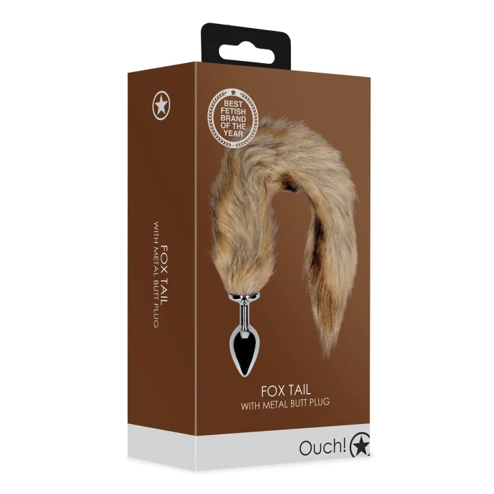 Hinduski korek analny z ogonem lisicy | Aluminium, Poliester, zestaw do odgrywania ról