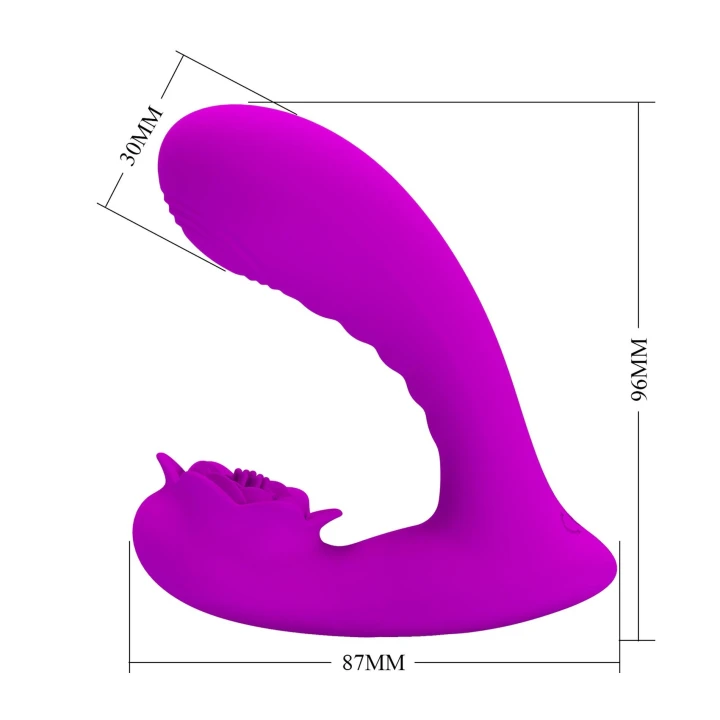 Stymulator łechtaczkowy NADAL, 12 trybów wibracji, wodoodporny, silikon medyczny