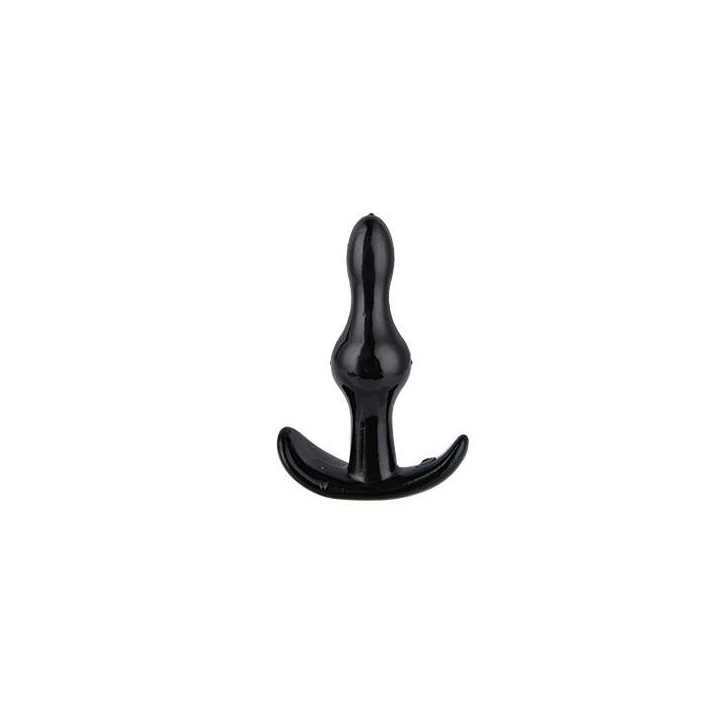 Zatyczka analna Rocket Anchor - Power Escorts - 8,5 cm, elastyczna, czarna