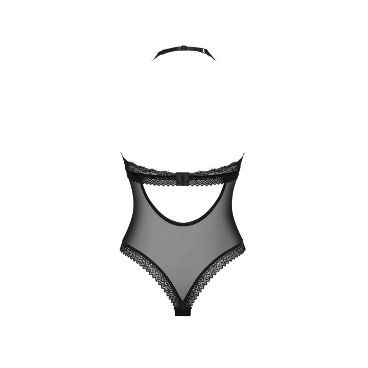 Body koronkowe Medilla - M/L, regulowane ramiączka, usztywniane miseczki, czarne