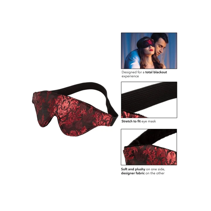 Opaska na oczy Scandal Blackout, 50% Poliester, 50% Spandex, całkowite zaciemnienie