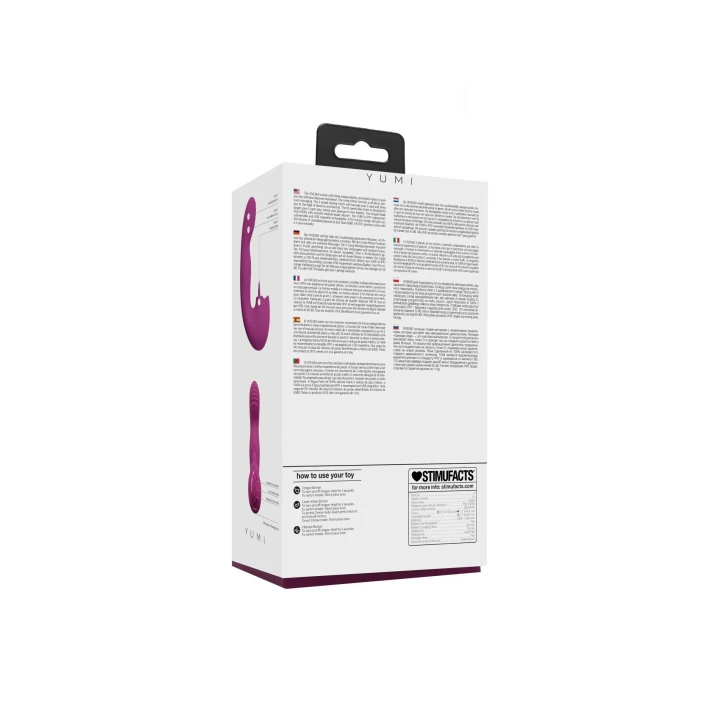 Wibrator G-Spot VIVE Yumi - Triple Motor z funkcją come-hither, wodoodporny, USB ładowany