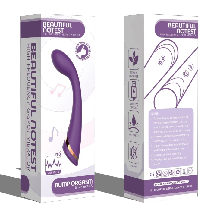 Wibrator punktu G Beautiful Notest, silikonowy, 10 trybów wibracji, wodoodporny IPX6