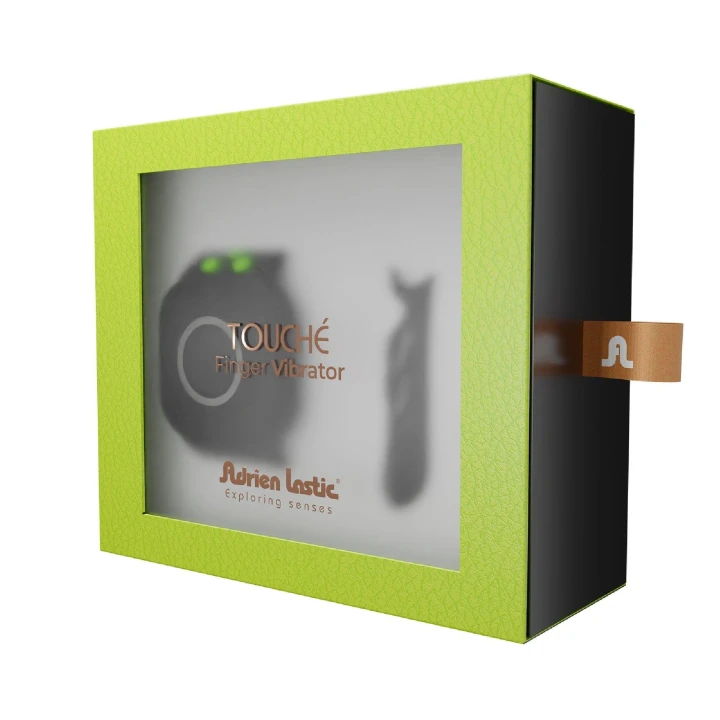 Stymulator palcowy Touché L - Wibracje 10 trybów, Regulowany pasek, Silikon/ABS