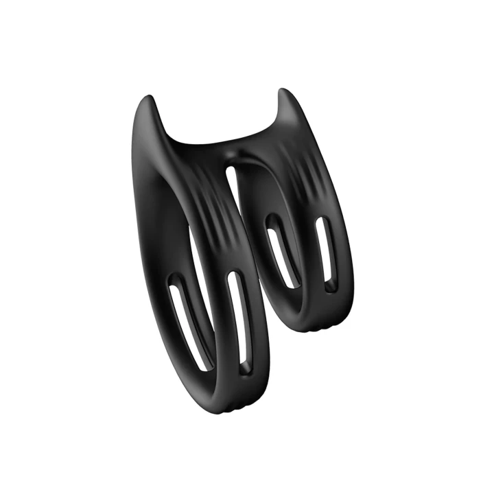 Pierścień erekcyjny Capen Black, silikon medyczny, anatomiczny kształt 37x36mm