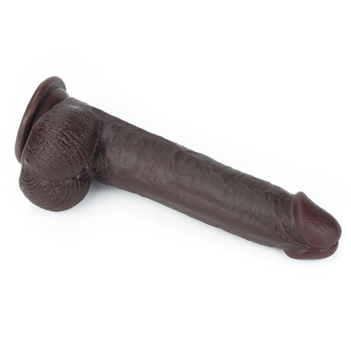 Dildo - Duża Przeźroczystość TPE, 9'' Długość, Skórzana Technologia 2-warstwowa
