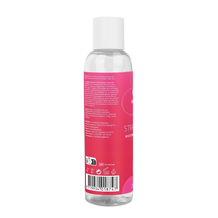Lubrykant na bazie wody EasyGlide Strawberry — 150 ml, smak truskawkowy, dermatologiczny