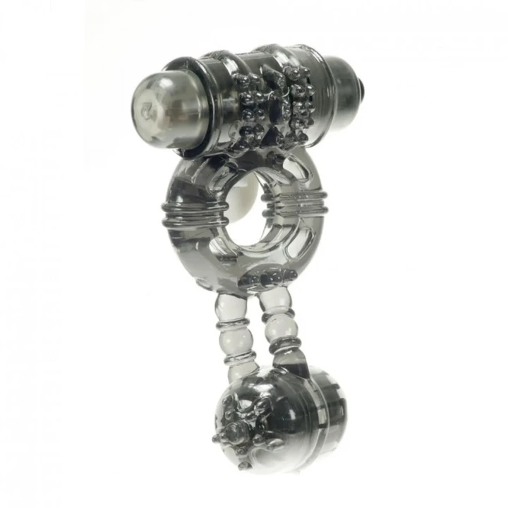 Pierścień wibracyjny Rock Rings Thunder Ball, wodoodporny, stymulujący, z kulką