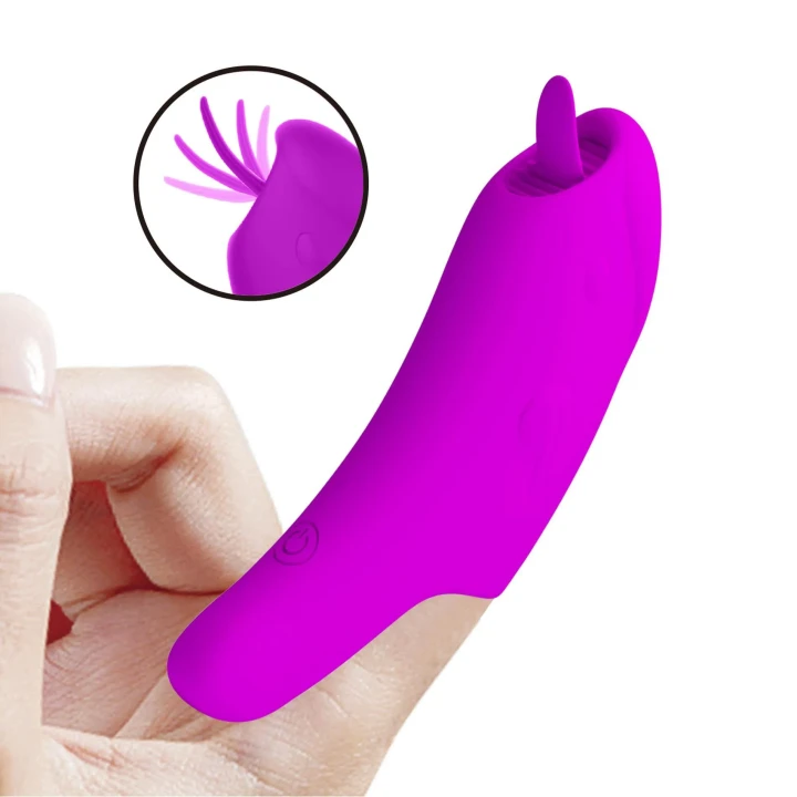 Wibrator na palec Pretty Love z silikonowym wykończeniem i 10 trybami wibracji
