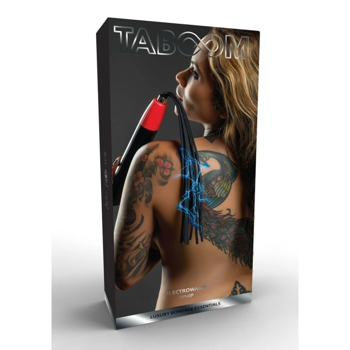 Pejcz elektrostatyczny Taboom - 8-ognowy, przewodzący silikon, 3 tryby stymulacji