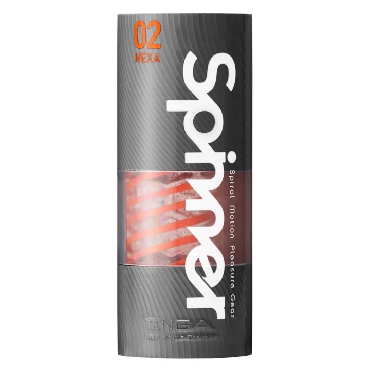 Masturbator rotacyjny Tenga Spinner Hexa, długość 13 cm, średnica 4,5 cm