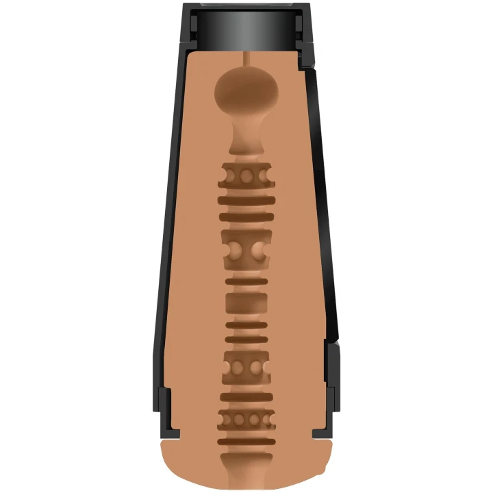 Masturbator ULTRASKYN Honey Gold - realistyczny materiał, wewnętrzna struktura, regulowana intensywność