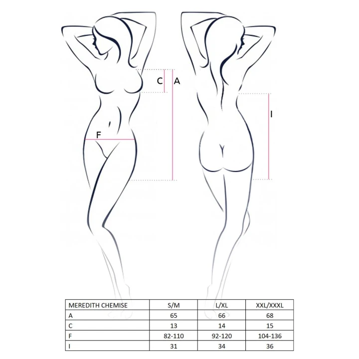 Chemise nocna CASMIR MEREDITH, satyna, koronka, regulowane ramiączka