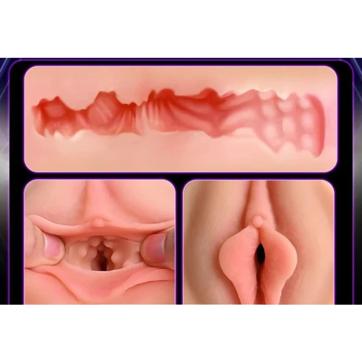 Masturbator 3D Power Escorts - DIY Cup, Realistyczny, Silikonowy, 24 cm, 475 g
