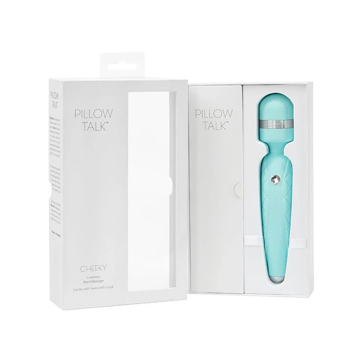 Różdżka masażer bezprzewodowy Pillow Talk, silikon, ładowanie USB, teal