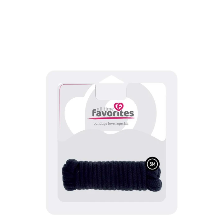 Lina do Shibari ALL TIME FAVORITES - Bawełna, 5m, Czarna