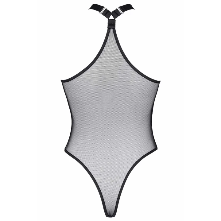 Body DEMONIQ Kolekcja Lady X Jimena XXL, Elastyczna, Transparentna siateczka, Koronka